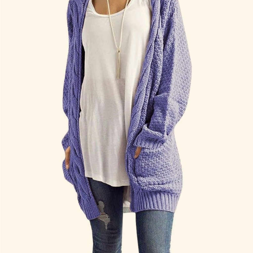 Cozy Lavender Knit Sweater